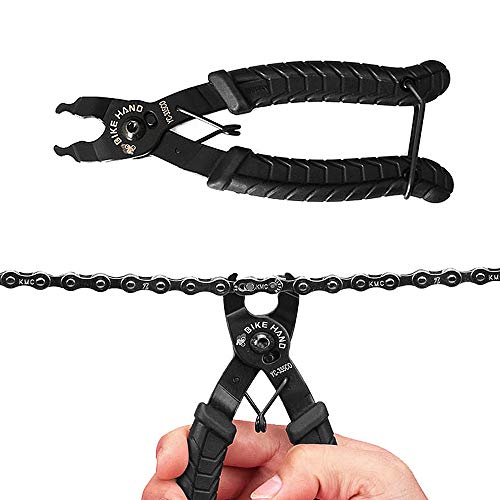 BeiLan Alicate de Cadena, Bike Chain Tool Cadena de Bicicleta Quick Link Open Close Tool 2 en 1 Alicates Abiertos y Cerrados, fácil de Usar Chain Remover Plier