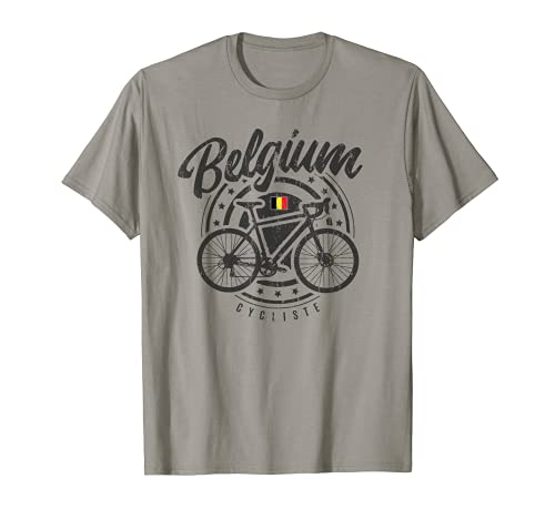 Bélgica ciclista bandera de ciclismo tema de bicicleta regalos para un ciclista Camiseta