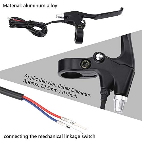 Belissy 1 par Durable 2 Cables Izquierdo y Derecho E-Bici de la Bicicleta eléctrica Palanca de Freno Piezas de Recambio