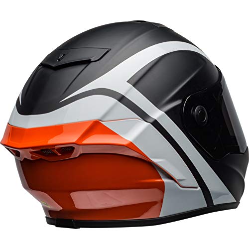 BELL 7101862 Star MIPS Tantrum - Casco de motocicleta XL mate brillante, negro, blanco, naranja