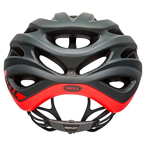 BELL Formula Casco de Ciclismo Road, Unisex Adulto, Gris Mate y Rojo, M | 55-59cm