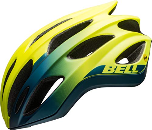 BELL Formula MIPS Casco de Ciclismo Road, Mate/Brillante hi-Viz/Azul, M | 55-59cm