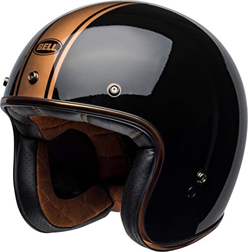 BELL HELMET CUSTOM 500 DLX RALLY GLOSS BLACK/BRONZE XL