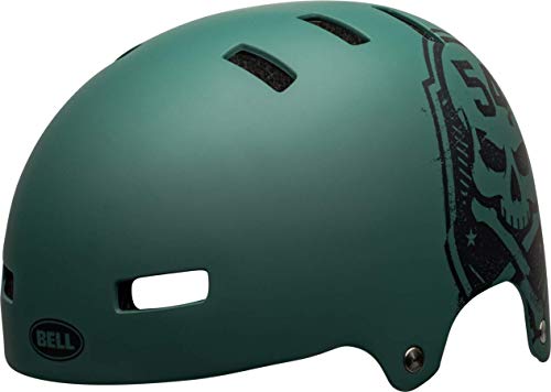 BELL Local Casco para Bicicleta BMX y Skate, Unisex Adulto, Verde Mate y Negro, L | 59-61.5cm