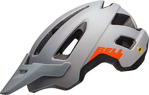 BELL Nomad MIPS Casco para Bicicleta de montaña, Hombre, Gris Mate y Naranja, Talla única