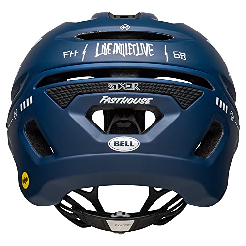 BELL Sixer MIPS Casco, Hombre, Fasthouse Matte/Gloss Blue/White, M