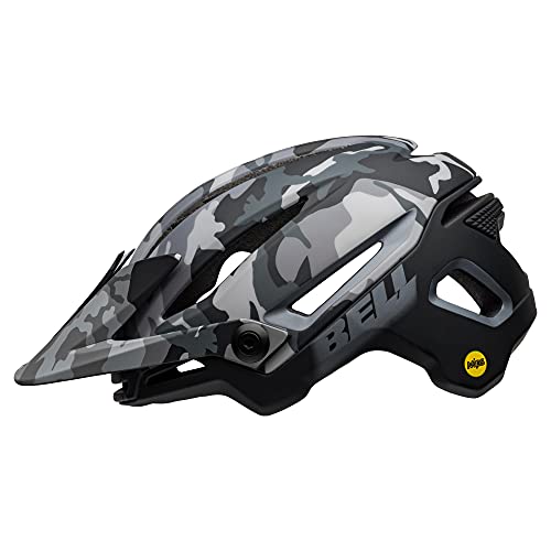 BELL Sixer MIPS Casco MTB, Unisex, Camuflaje Negro Mate y Brillante, S