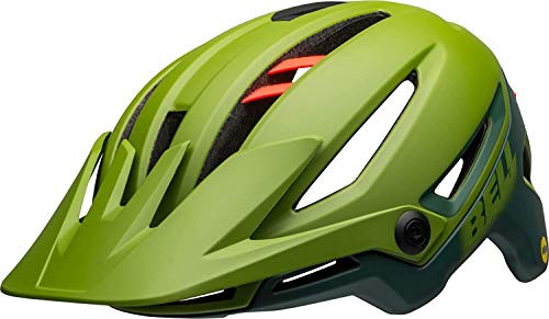 BELL Sixer MIPS Casco MTB, Unisex, Mate/Verde Brillante/infrarrojo, L 58-62cm