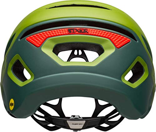 BELL Sixer MIPS Casco MTB, Unisex, Mate/Verde Brillante/infrarrojo, L 58-62cm