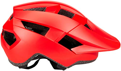 BELL Spark Junior Casco de Bicicleta, Unisex niños, Mate/Rojo Brillante/hi-Vis, Talla única