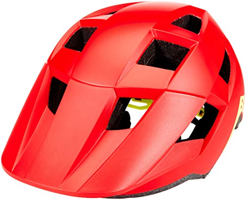 BELL Spark Junior Casco de Bicicleta, Unisex niños, Mate/Rojo Brillante/hi-Vis, Talla única