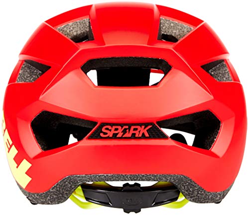 BELL Spark Junior Casco de Bicicleta, Unisex niños, Mate/Rojo Brillante/hi-Vis, Talla única