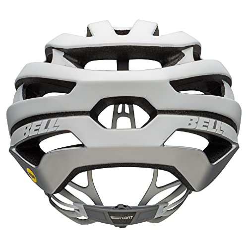 BELL Stratus MIPS Casco de Ciclismo Road, Unisex Adulto, Mate/Blanco Brillante/Plateado, M | 55-59cm