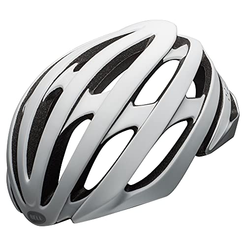 BELL Stratus MIPS Casco de Ciclismo Road, Unisex Adulto, Mate/Blanco Brillante/Plateado, M | 55-59cm