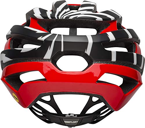 Bell Stratus MIPS - Casco mate brillante negro rojo blanco mediano