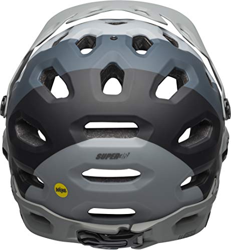 BELL Super 3r MIPS Casco MTB, Unisex, Downdraft Gris Mate, Medium/55-59 cm