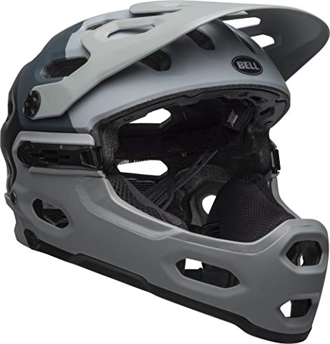 BELL Super 3r MIPS Casco MTB, Unisex, Downdraft Gris Mate, Medium/55-59 cm