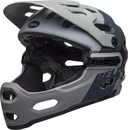 BELL Super 3r MIPS Casco MTB, Unisex, Downdraft Gris Mate, Medium/55-59 cm