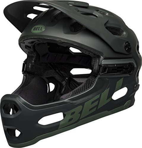 Bell Super 3R MIPS - Casco para bicicleta de montaña para adulto, color verde mate (2020), tamaño mediano (55-59 cm)