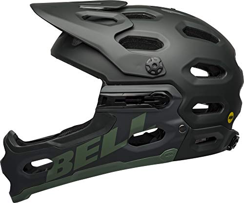 Bell Super 3R MIPS - Casco para bicicleta de montaña para adulto, color verde mate (2020), tamaño mediano (55-59 cm)