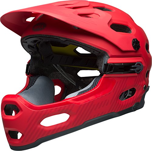 BELL Super 3R MIPS Casco, Unisex, Rojo (Matt Hibiscus), Small (52-56 cm)