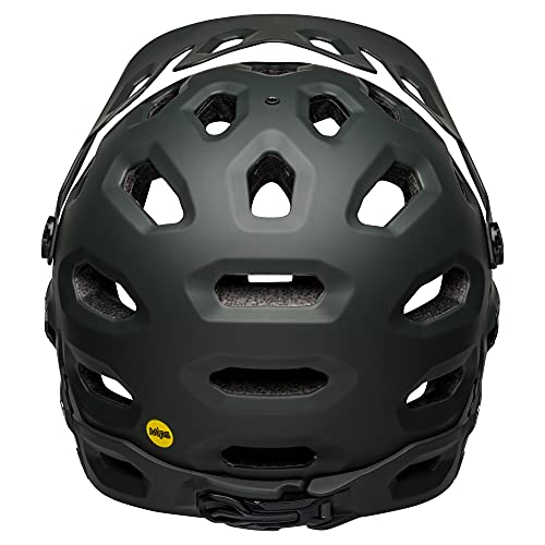 BELL Super 3R MIPS Casco, Unisex, Verde Mate sólido, L 58-62CM