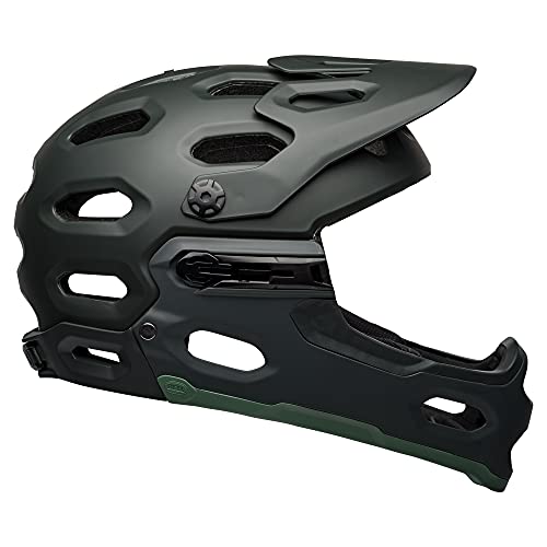 BELL Super 3R MIPS Casco, Unisex, Verde Mate sólido, L 58-62CM