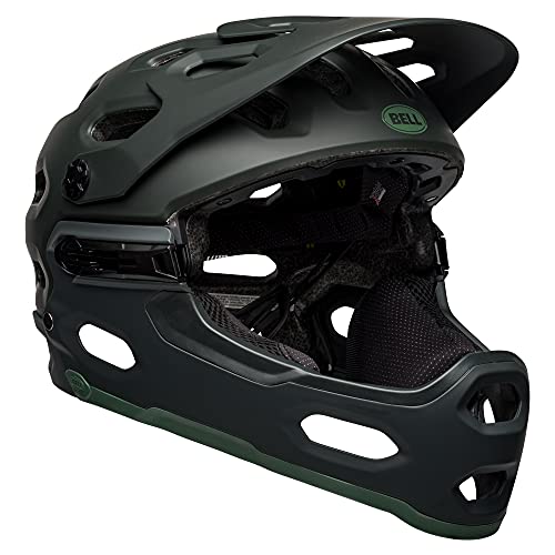 BELL Super 3R MIPS Casco, Unisex, Verde Mate sólido, L 58-62CM