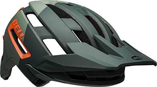 BELL Super Air MIPS Casco de Bicicleta de montaña, Hombre, Mate/Verde Brillante/Infrarrojos, S | 52-56cm