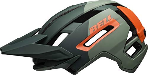 BELL Super Air MIPS Casco de Bicicleta de montaña, Hombre, Mate/Verde Brillante/Infrarrojos, S | 52-56cm