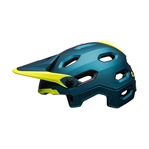 BELL Super Dh MIPS Casco de Bicicleta de montaña, Unisex Adulto, Azul Mate/Azul Brillante, S | 52-56cm