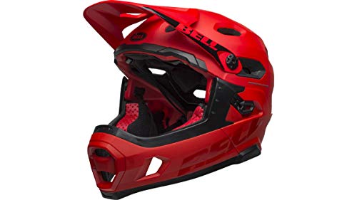 Bell Unisex - Super DH MIPS Casco de Bicicleta Mat/Gloss Crimson/Black, S