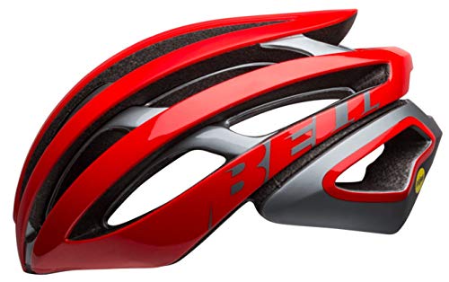 BELL Z20 MIPS Casco de Ciclismo Road, Unisex Adulto, Remix Mate/Rojo Brillante/Gris, M | 55-59cm