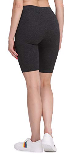 Bellivalini Leggins Mallas Deportivas Cortas en Viscosa Mujer BLV50-149 (Melange Oscuro, L)