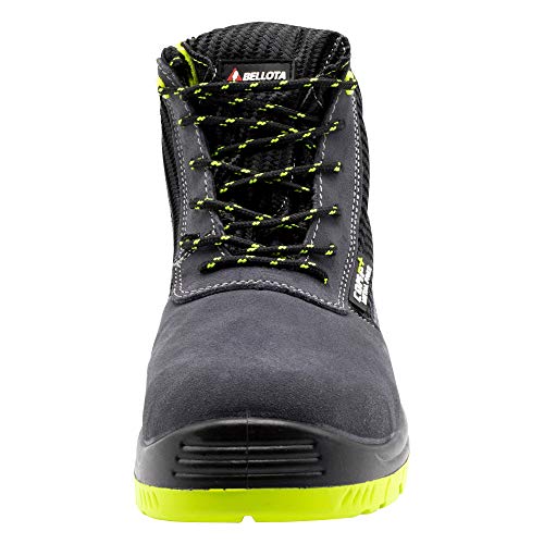 Bellota 7230943S1P Bota de Seguridad, Negro, Verde, 43 EU