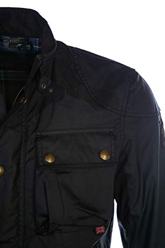 BELSTAFF - Chaqueta Racemaster algodón encerado negro - Negro, 52