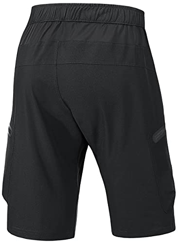 BenBoy Culotte Ciclismo Hombre Pantalones Cortos de Ciclismo Transpirables Pantalones Cortos de Bicicleta de Montaña,Bolsillos con Cremallera