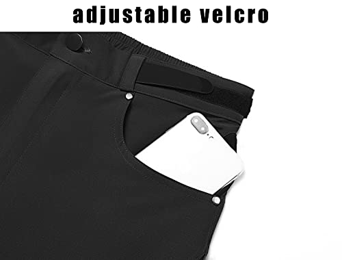 BenBoy Culotte Ciclismo Hombre Pantalones Cortos de Ciclismo Transpirables Pantalones Cortos de Bicicleta de Montaña,Bolsillos con Cremallera