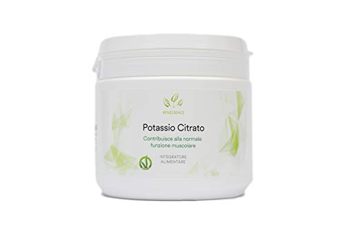 Benessence - Citrato de Potasio en polvo soluble - complemento alimenticio - 500 g