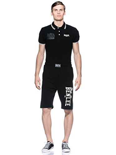 BENLEE Rocky Marciano Sweatshorts Spinks Sudadera, Negro, L (UK M) para Hombre