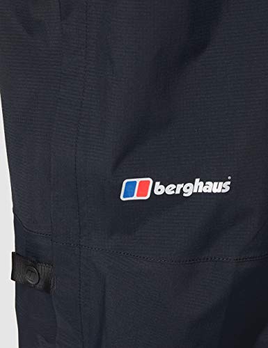 Berghaus Regenhose Long Leg Paclite Pants Pantalones para Caminar, Uomo, Black, M