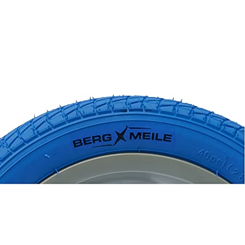 BERGMEILE | 2X neumáticos de 12 Pulgadas (57-203) en Azul | neumáticos Azules para niños de 12 1/2 x 2 1/4 | neumáticos de Bicicleta de 12 Pulgadas
