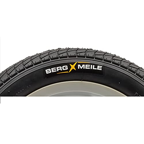 BERGMEILE | 2X neumáticos de 12 Pulgadas (57-203) en Negro | neumáticos para niños de 12 1/2 x 2 1/4 | neumáticos Negros de Bicicleta de 12 Pulgadas