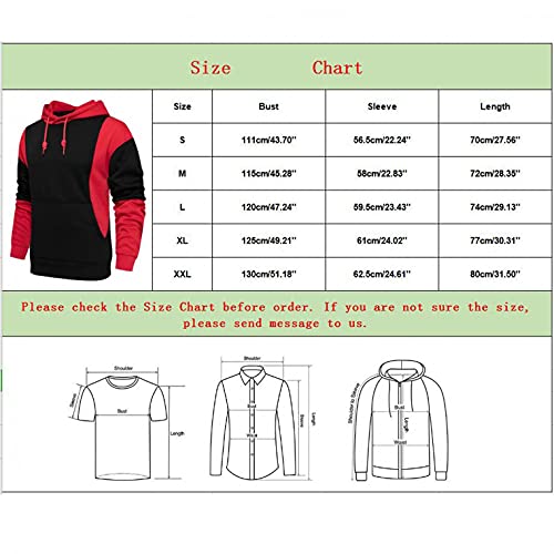 Berimaterry Sudadera con Capucha Casual Mangas Larga Empalme Hombres Pullover con Bolsillos Otoño Invierno Moda Hoodies Sweat Camisa Entrenamiento Deportiva Ropa Hombre Baratos chándal de Hombre