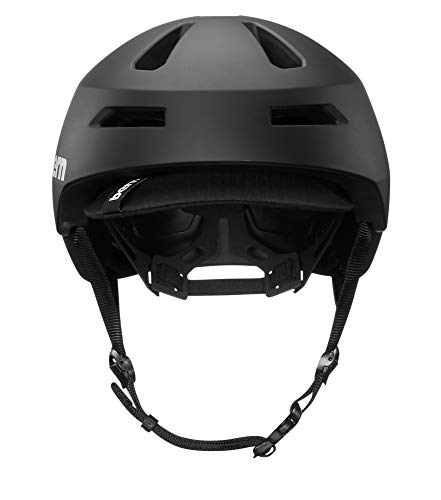 Bern Brentwood 2.0 Matte Black Visor-Large Casco, Unisex Adulto, Negro