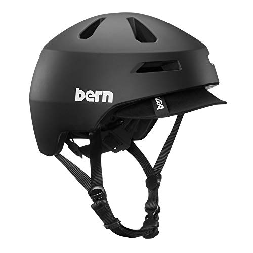 Bern Brentwood 2.0 Matte Black Visor-Large Casco, Unisex Adulto, Negro