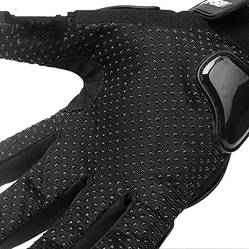 Berrd Guantes De Moto Guantes De Carreras De Dedos Completos Transpirables Protección para Deportes Al Aire Libre Guantes De Bicicleta De Cross Dirt Guantes Moto - Naranja, L