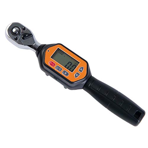 Beslands -3/8" Llave dinamométrica Digital, Llave de Torque 1.8-60Nm, Precisión ± 2%, Adaptador para Bicicleta de Carretera y Montaña, Moto