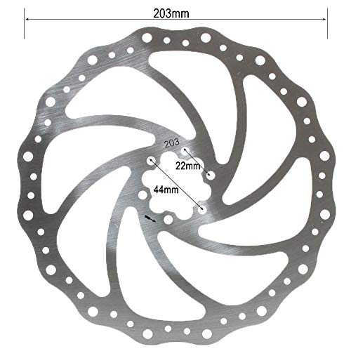 BESNIN Frenos De Disco Bicicleta Disco 203mm Disco Freno 2 Piezas Disco Freno Bicicleta Montaña Discos De Freno MTB Discos De Freno Bicicleta MTB