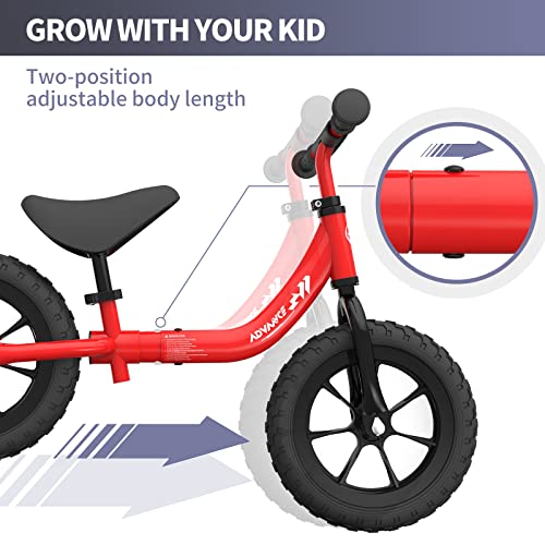 besrey Bici sin Pedales para niño Bicicleta sin Pedales de 2-5 años - Rojo